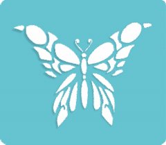 Трафарет Бабочка из круглых узоров [3.10]