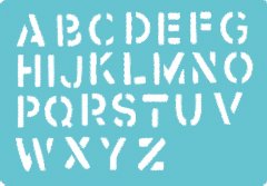 Трафарет Латинский алфавит [10.3]